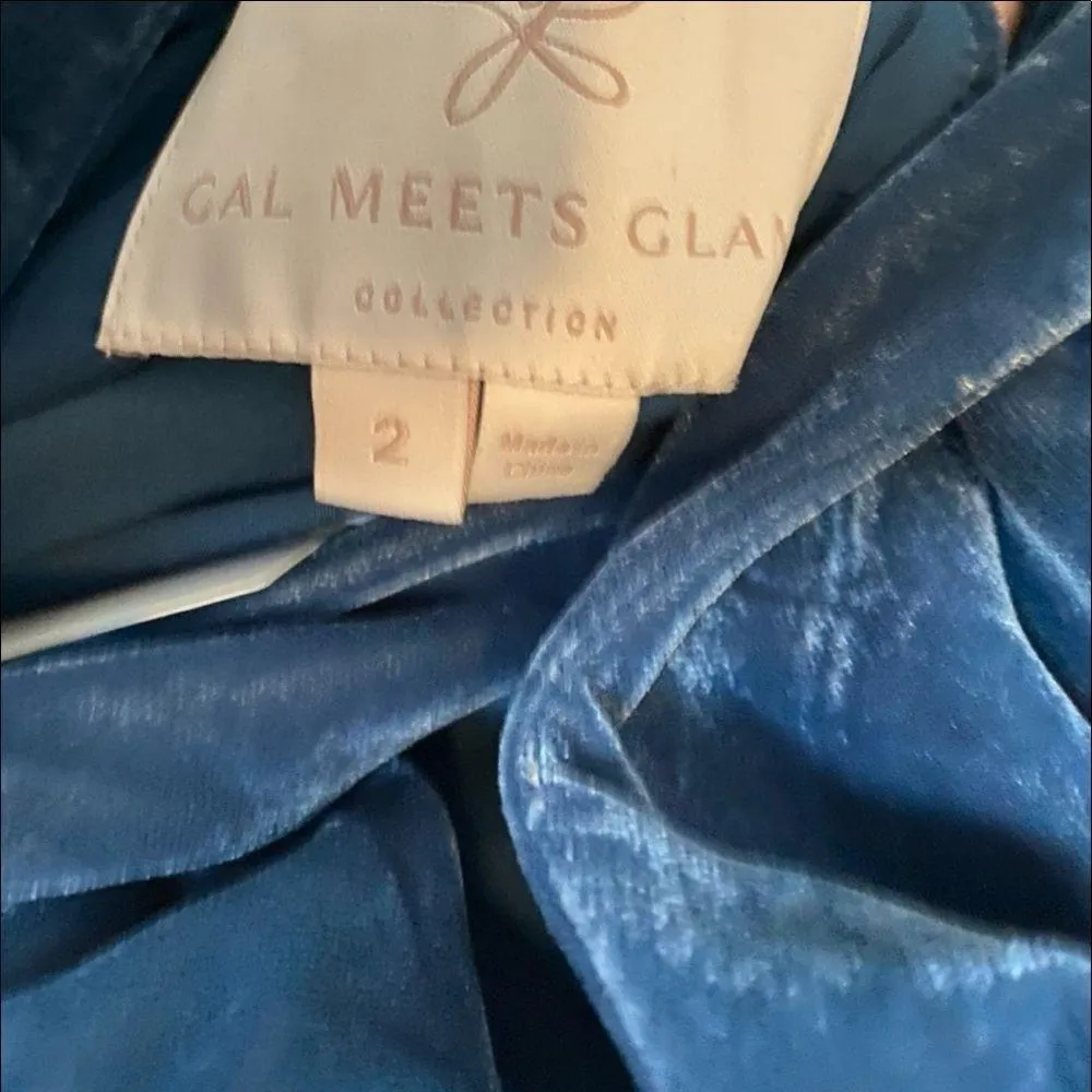 Gal Meets Glam Christine Velvet Twist back Dress - Image 7