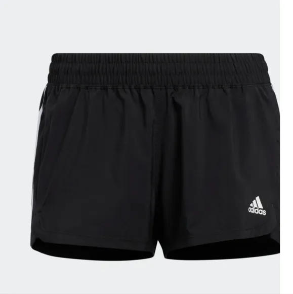 NWT  PACER 3-STRIPES WOVEN Black SHORTS Size M - Image 2