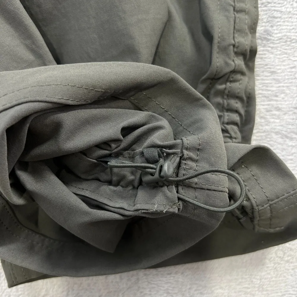 Eddie Bauer Womens  Rainer Capris Cargo Pant 14 Gray Nylon Utility‎ Outdoors - Image 8