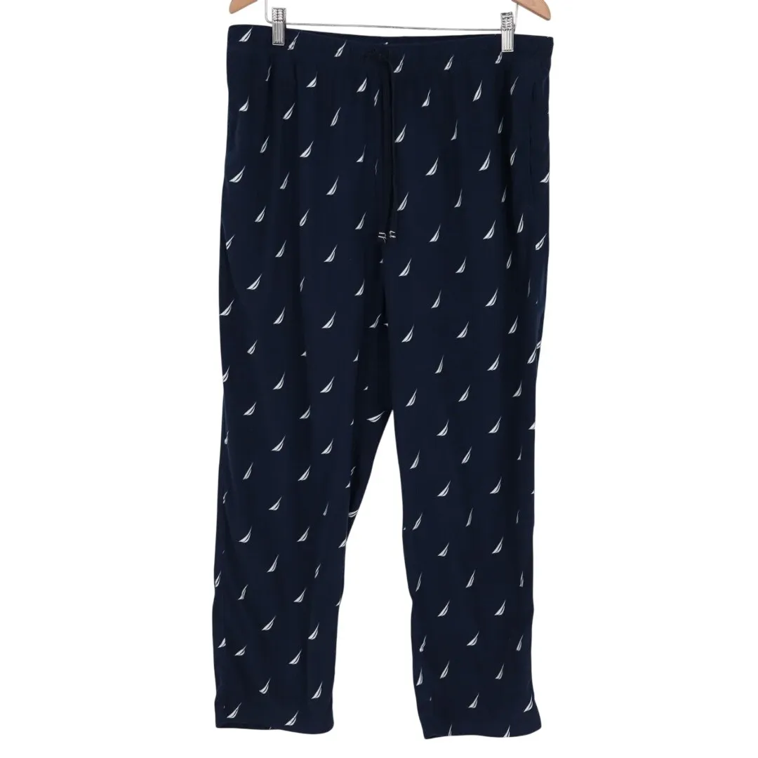 Nautica Sleepwear Navy Blue Sailboat Print Pajama Pants Size XL - Image 2
