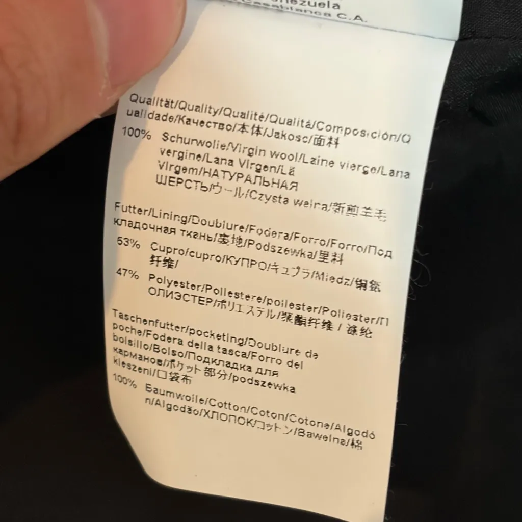 Boss Hugo boss blue plaid professional virgin wool career business blazer sz 10 - Image 12