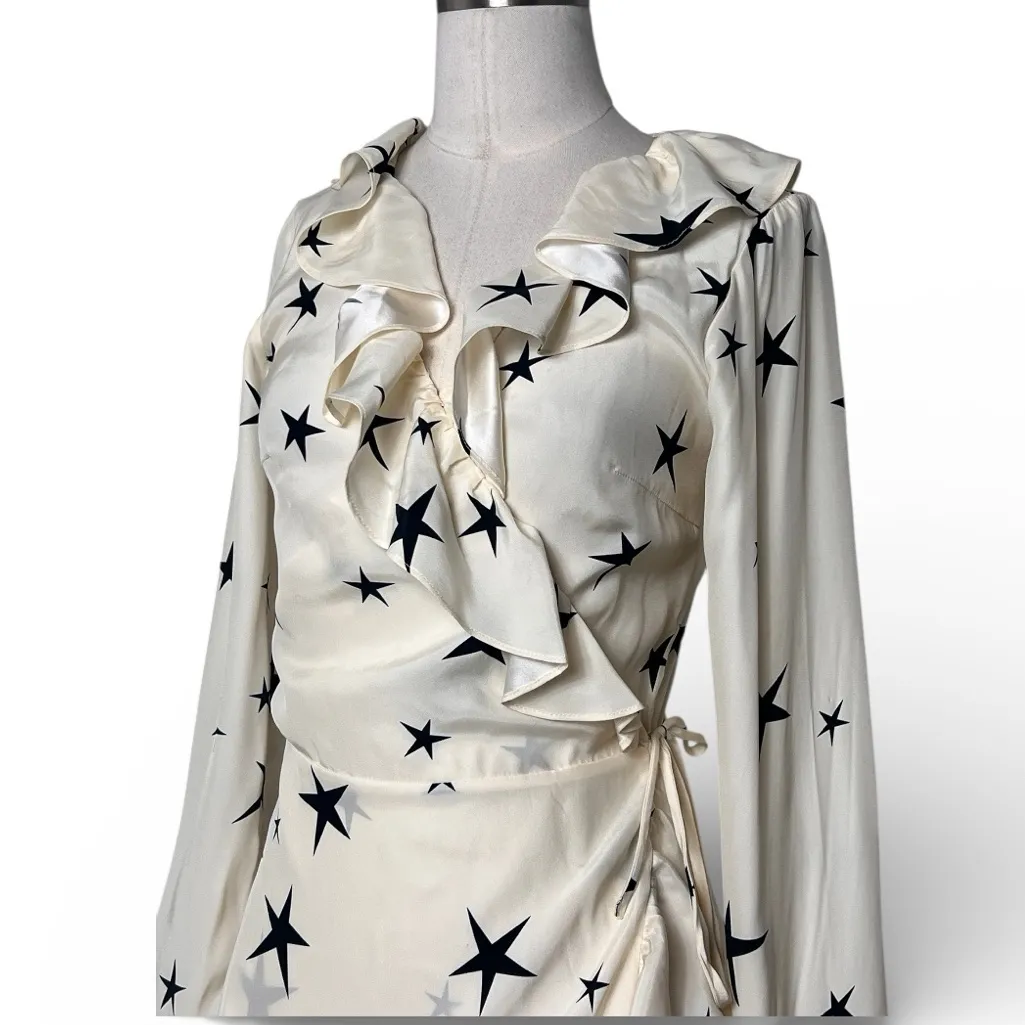 Realisation Par Wrap Star Pattern Mini Dress - Image 6