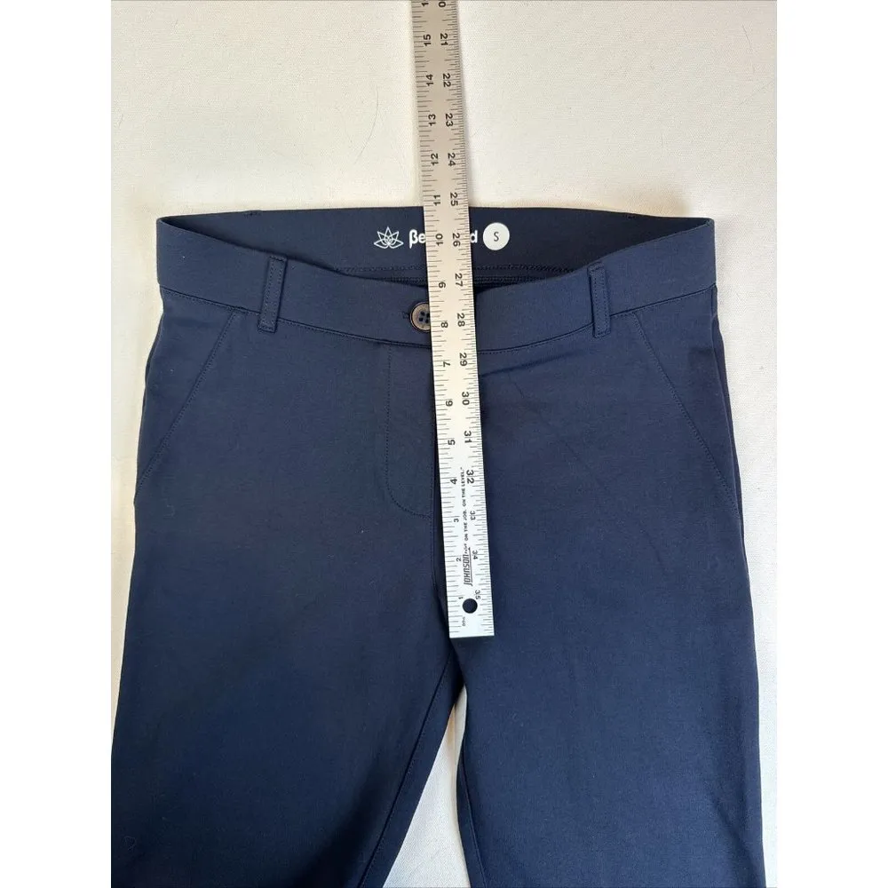 Betabrand Classic Dress Pant Yoga Pant Small Pull on Pants Navy Blue - Image 4