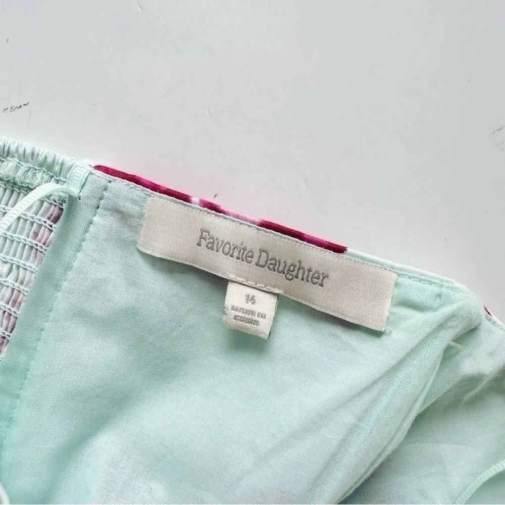 NEW Favorite Daughter The Lanai Top in Summer Peony Strapless Pink Size 14 - Image 9