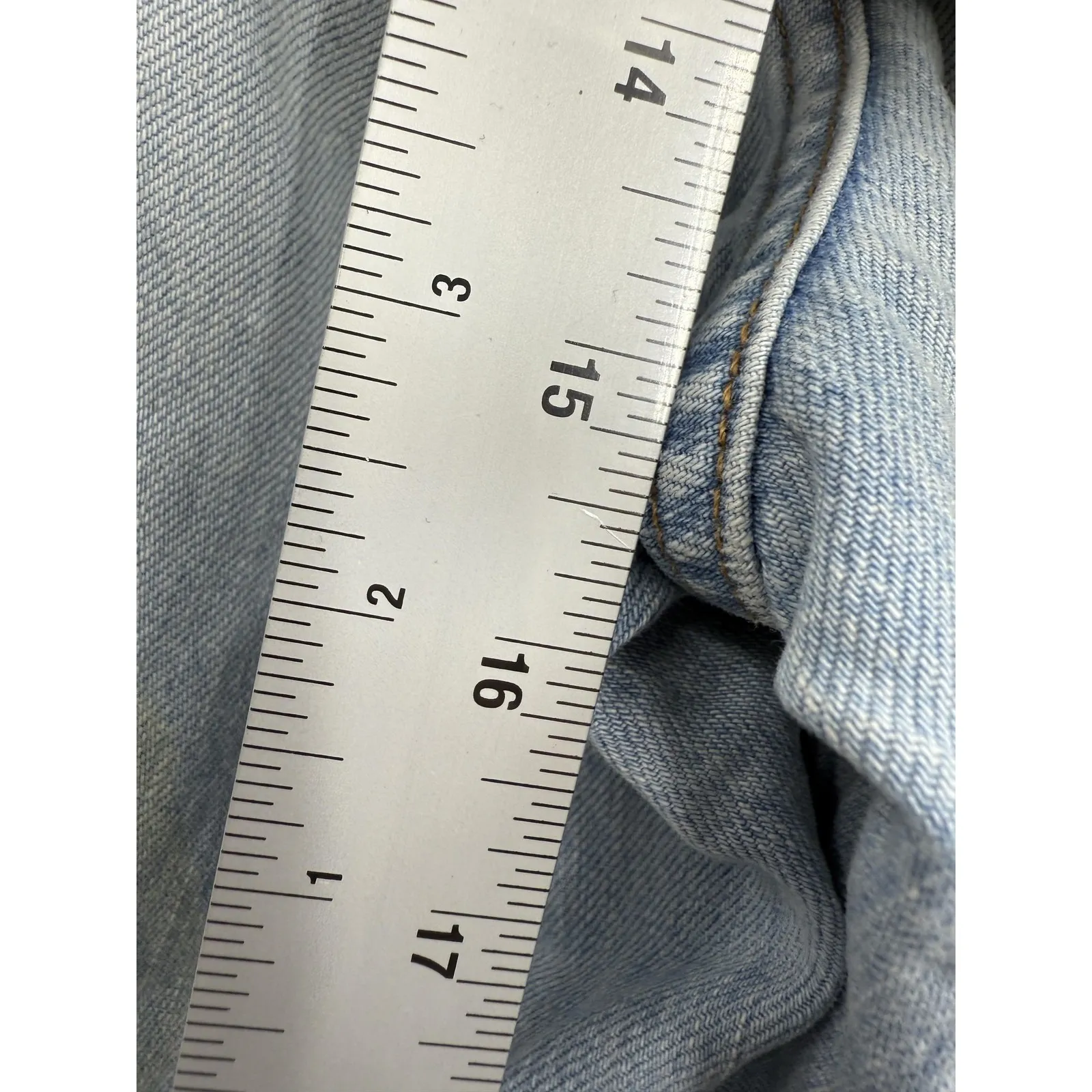 Madewell Jeans Womens 31 Blue Light Wash The Curvy Perfect Vintage Jean Denim‎ - Image 7