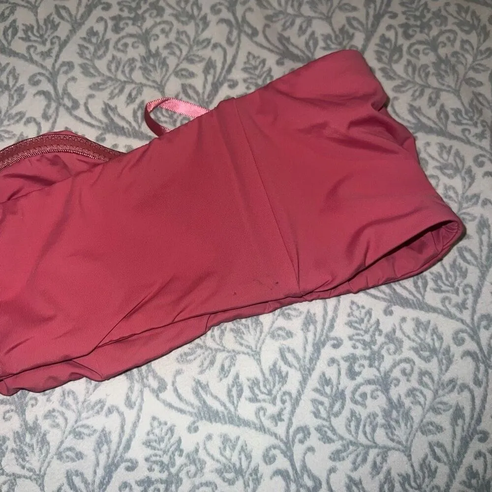 NWOT Free people intimately pink Bandeau tube top swim bikini size M - Image 4