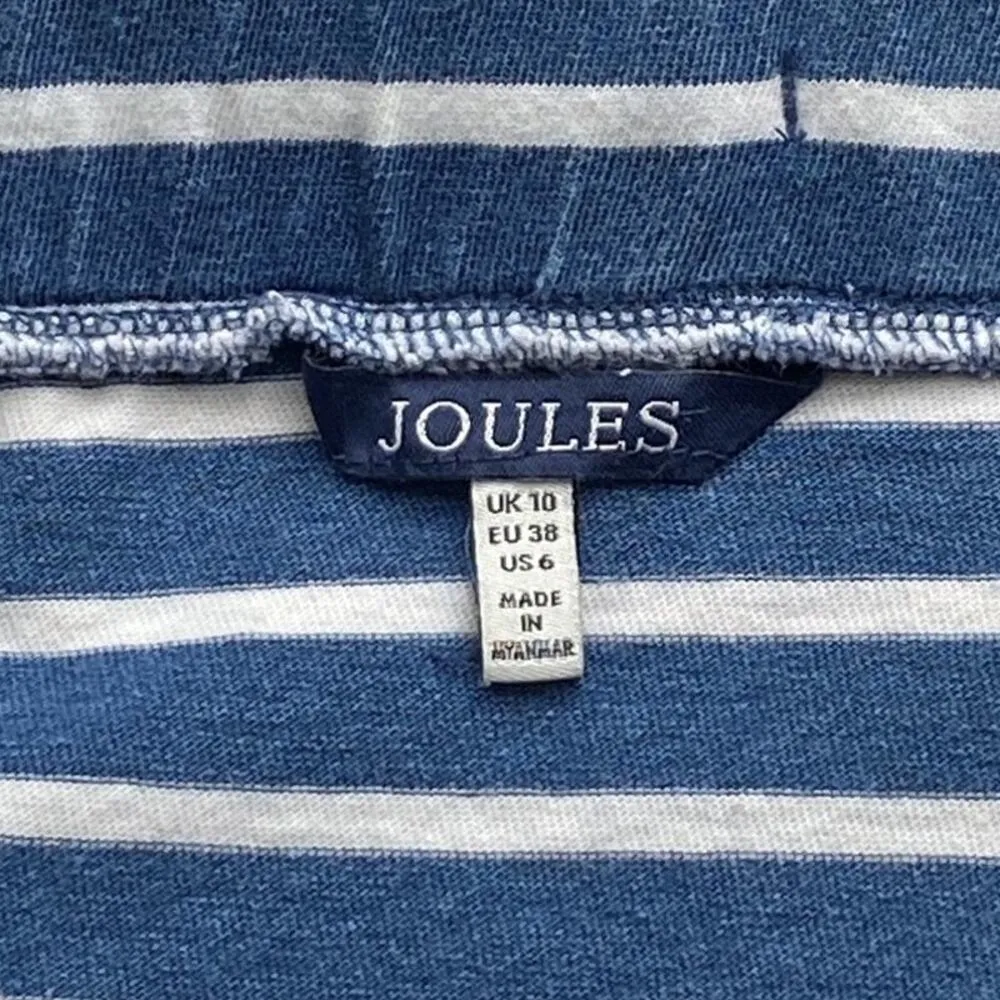 JOULES Saltwash Blue & White Short Boardwalk Casual Mini Skirt ~ Women's Size 6 - Image 5