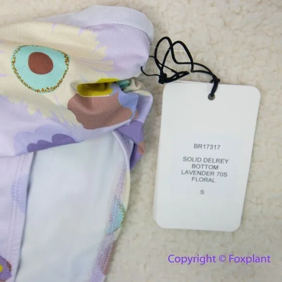 New! Set! Beth Richards Delrey Bikini Top & bottom 70’s floral bikini Purple Size undefined - Image 7