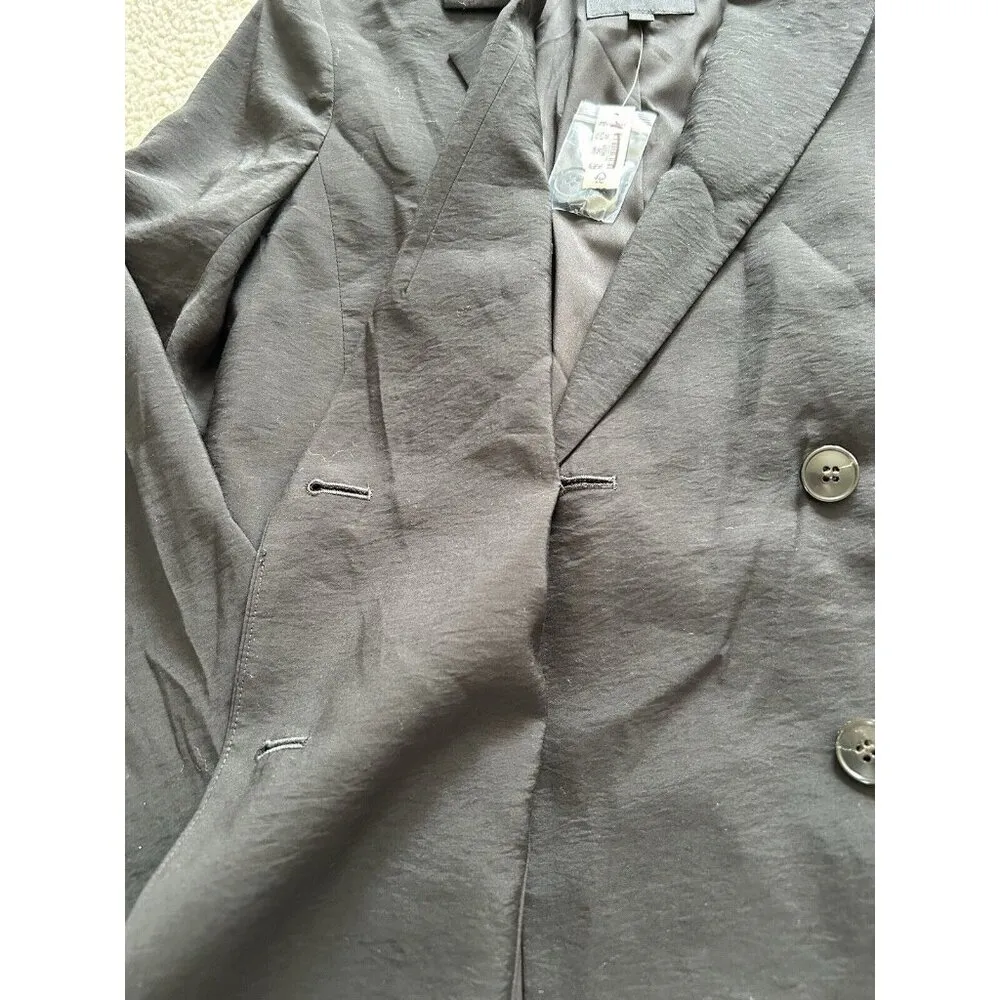 Madewell Womens Oversized Lightweight Elyaf Drop Shoulder Black Blazer Size S - Image 10