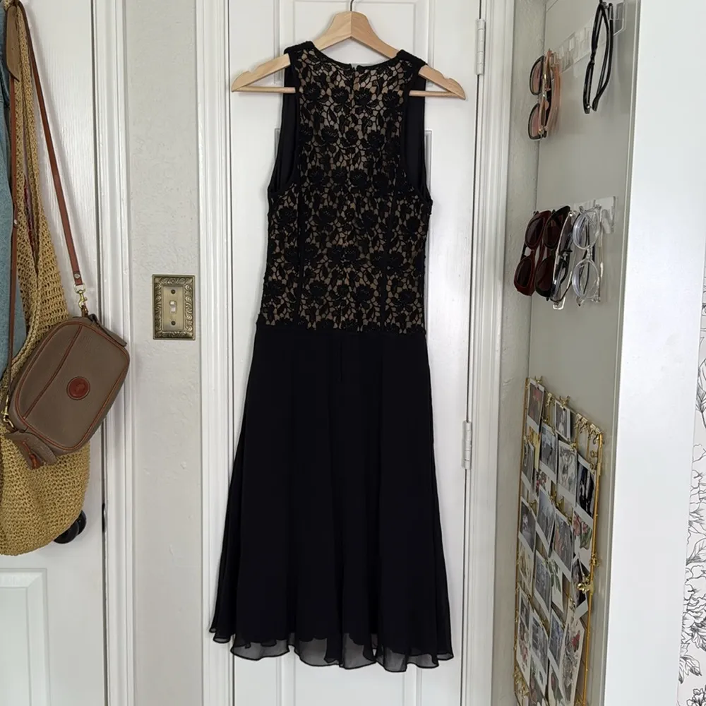 TADASHI collection lace detail midi dress semi formal - Image 7