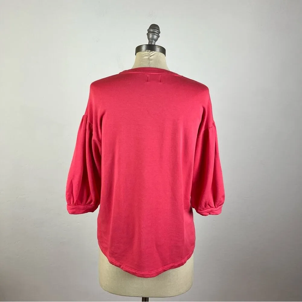 Sundry Pink La Vie Em Rose Sweatshirt XS - Image 5