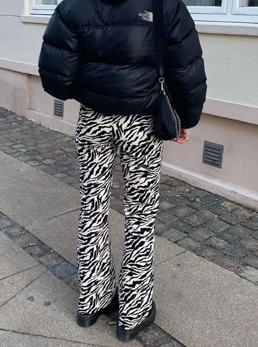 Zoven Trouser in Zebra Print Size S - Image 4