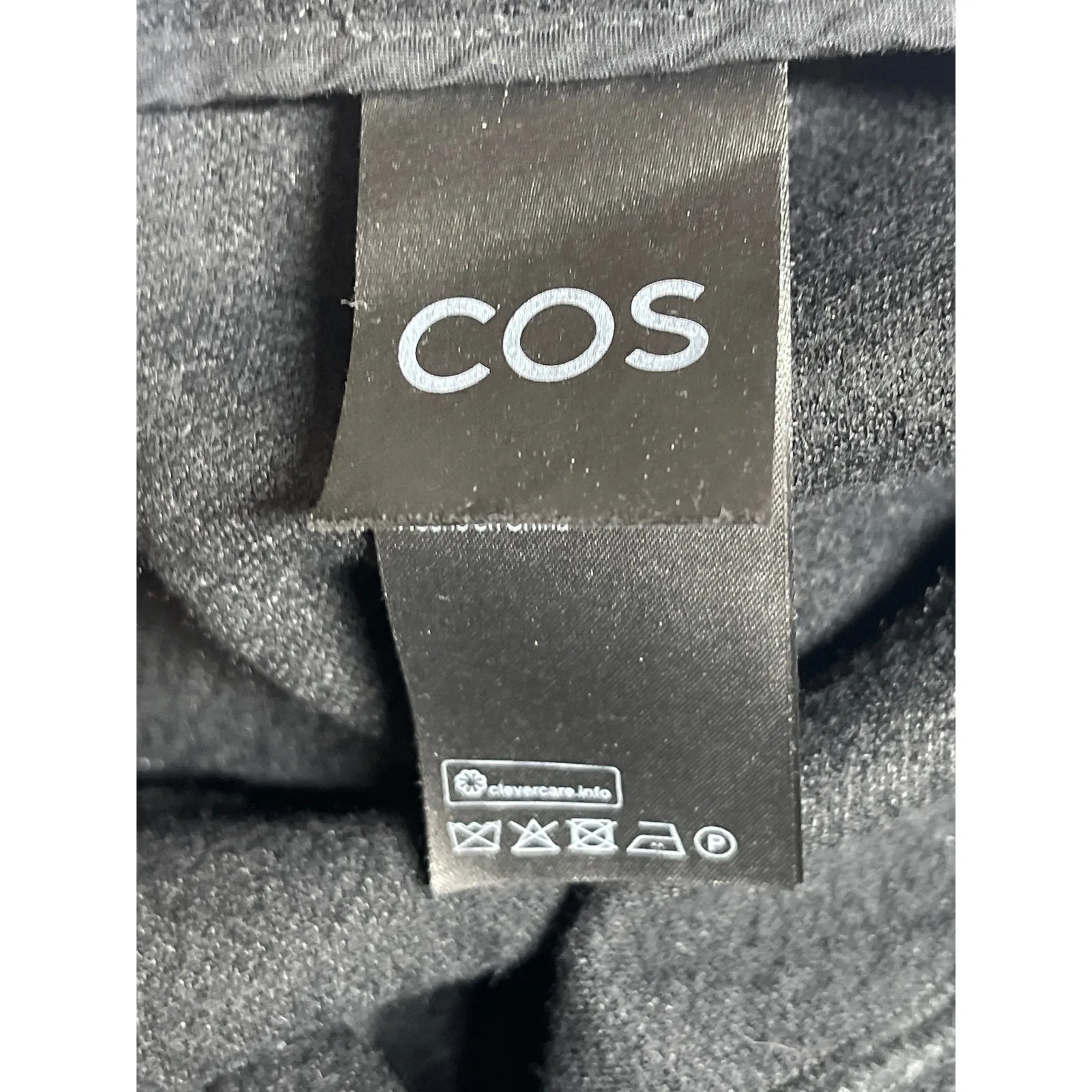 COS Black Wool High Waisted Back Zip Flounce Mini Skater Flare A-Line Skirt Sz M - Image 3