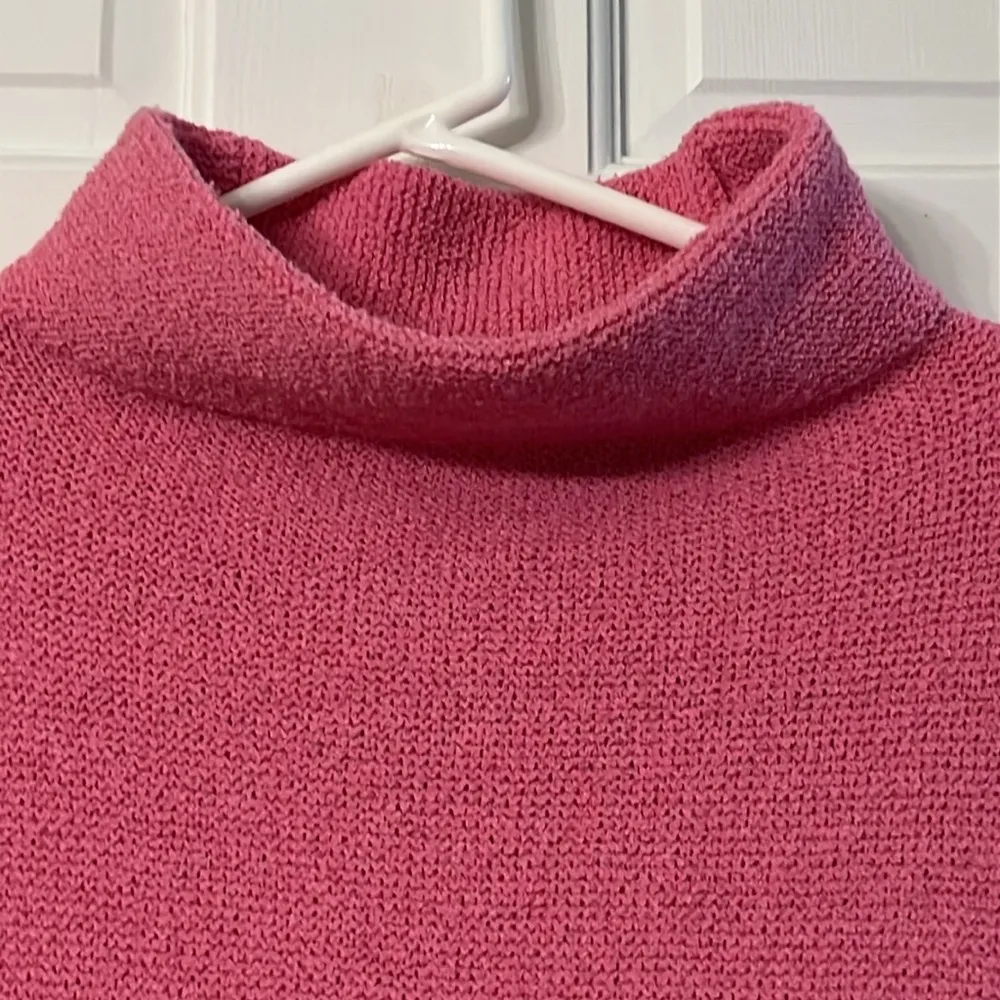 Pink Mock Turtleneck Dolman Sweater - Image 8