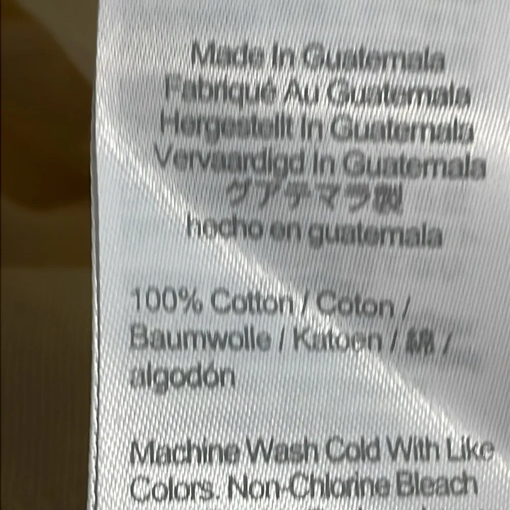 J Crew Factory Golfer Silhouette Graphic Tee Shirt Small Cream 100% Cotton - Image 5