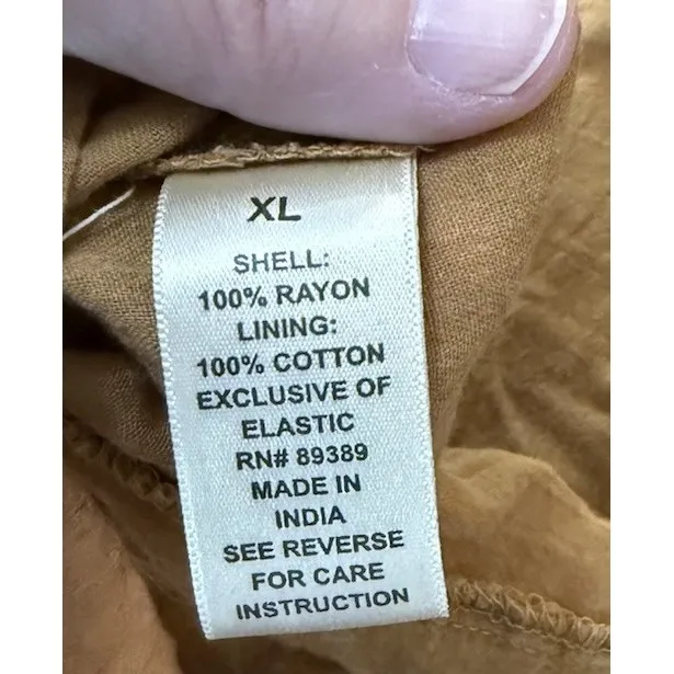 Studio West Apparel Womens XL Smocked‎ Tiered Maxi Dress Lagenlook Hippie Boho - Image 6