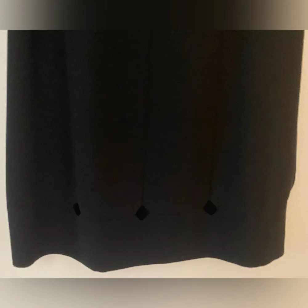 Jones New York Black Short Formal Sleeveless Eyelet Cutout Dress Women’s Size 8 - Image 3