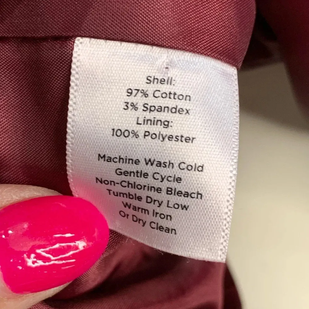 Talbots red floral crop‎ blazer 16 - Image 10