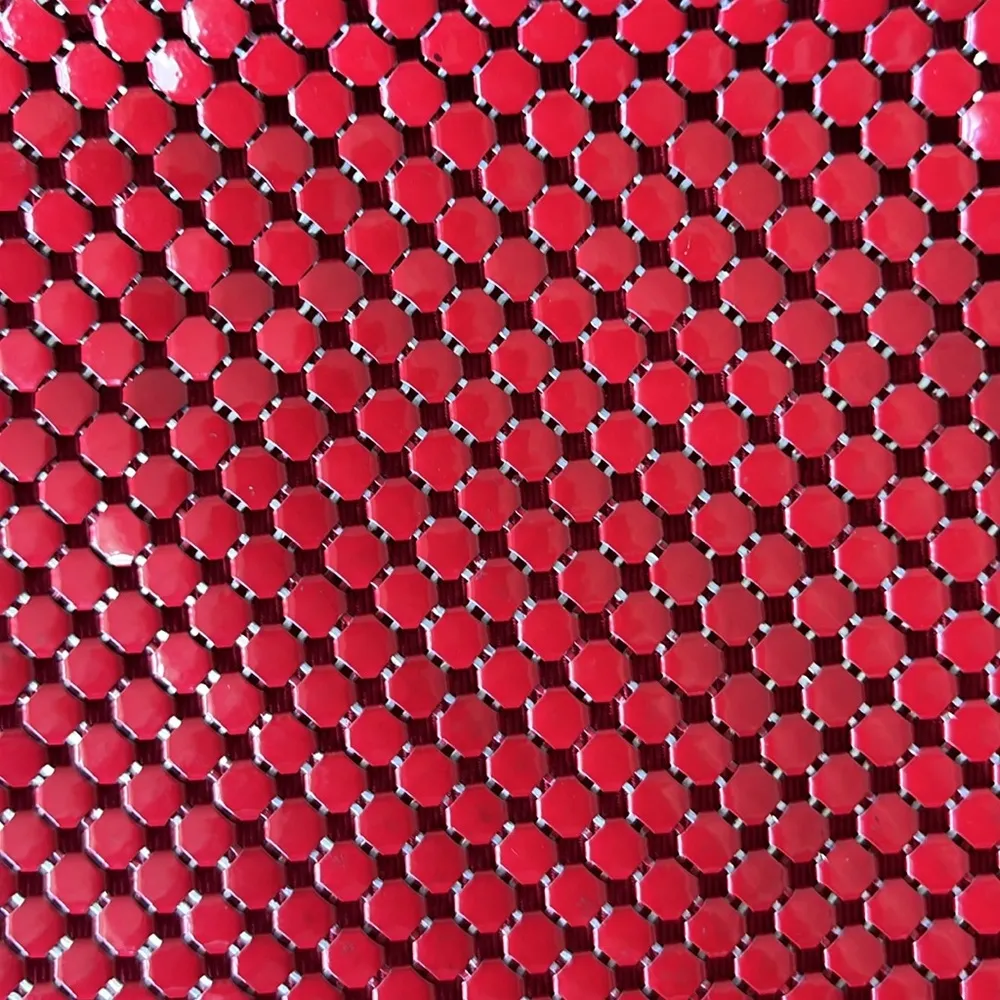 Vintage Whiting & David Red Mesh Crossbody Bag Gold Accents Sailboat Heart Charm - Image 14