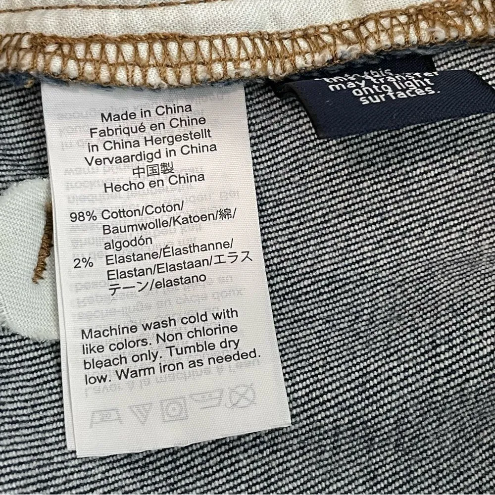 MADEWELL Stretch Denim Straight‎ Mini Skirt in Pfeiffer Wash Size 26 - Image 7