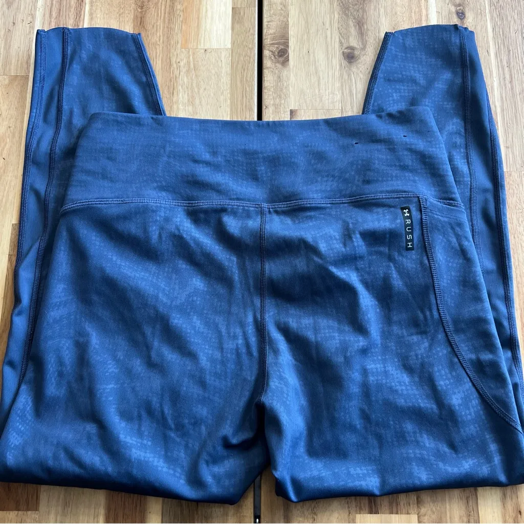 Under Armour RUSH Compression Leggings Blue Size L - Image 2