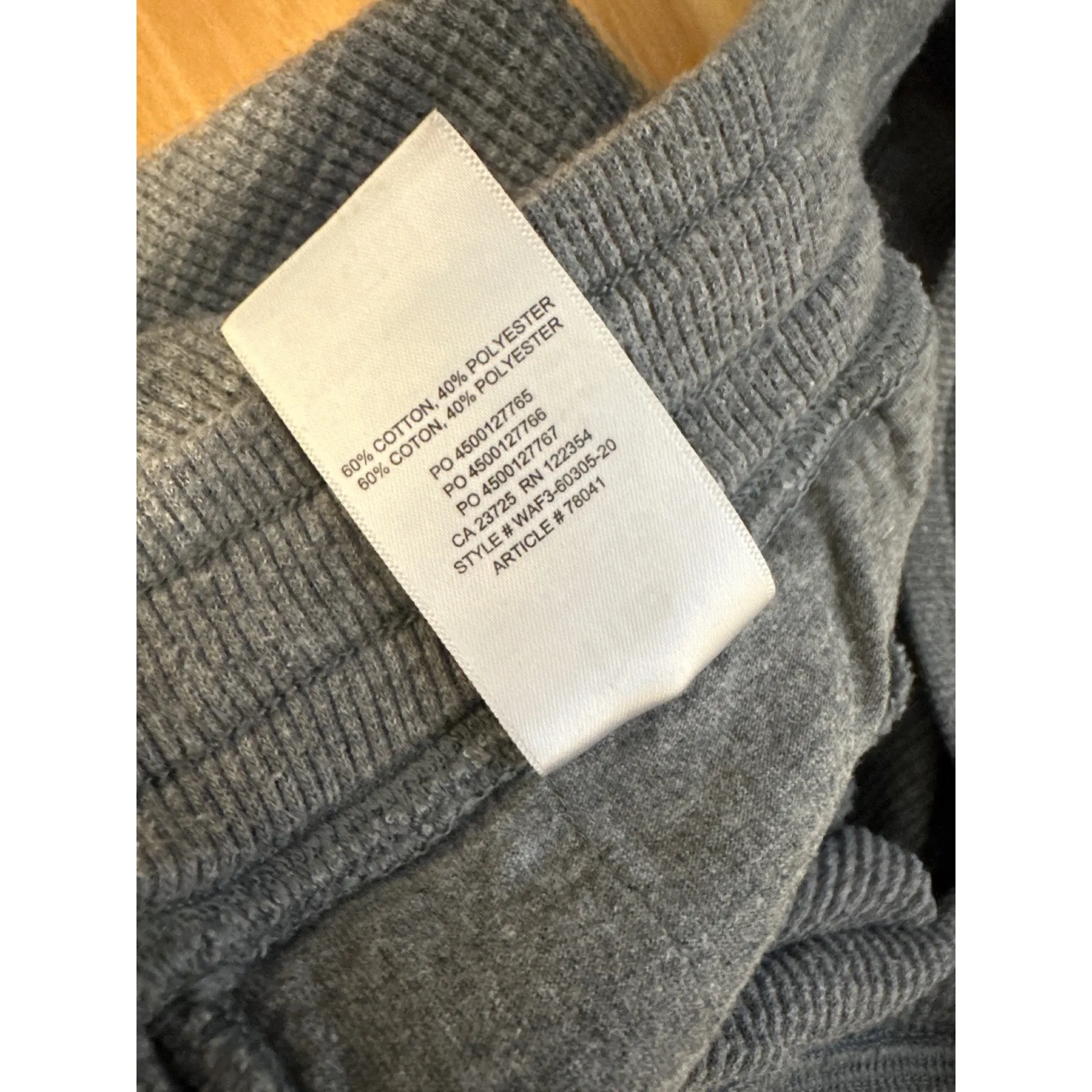 TNA | Aritzia‎ Knit Waffle Drawstring Jogger Sweatpants in Grey size Large - Image 5