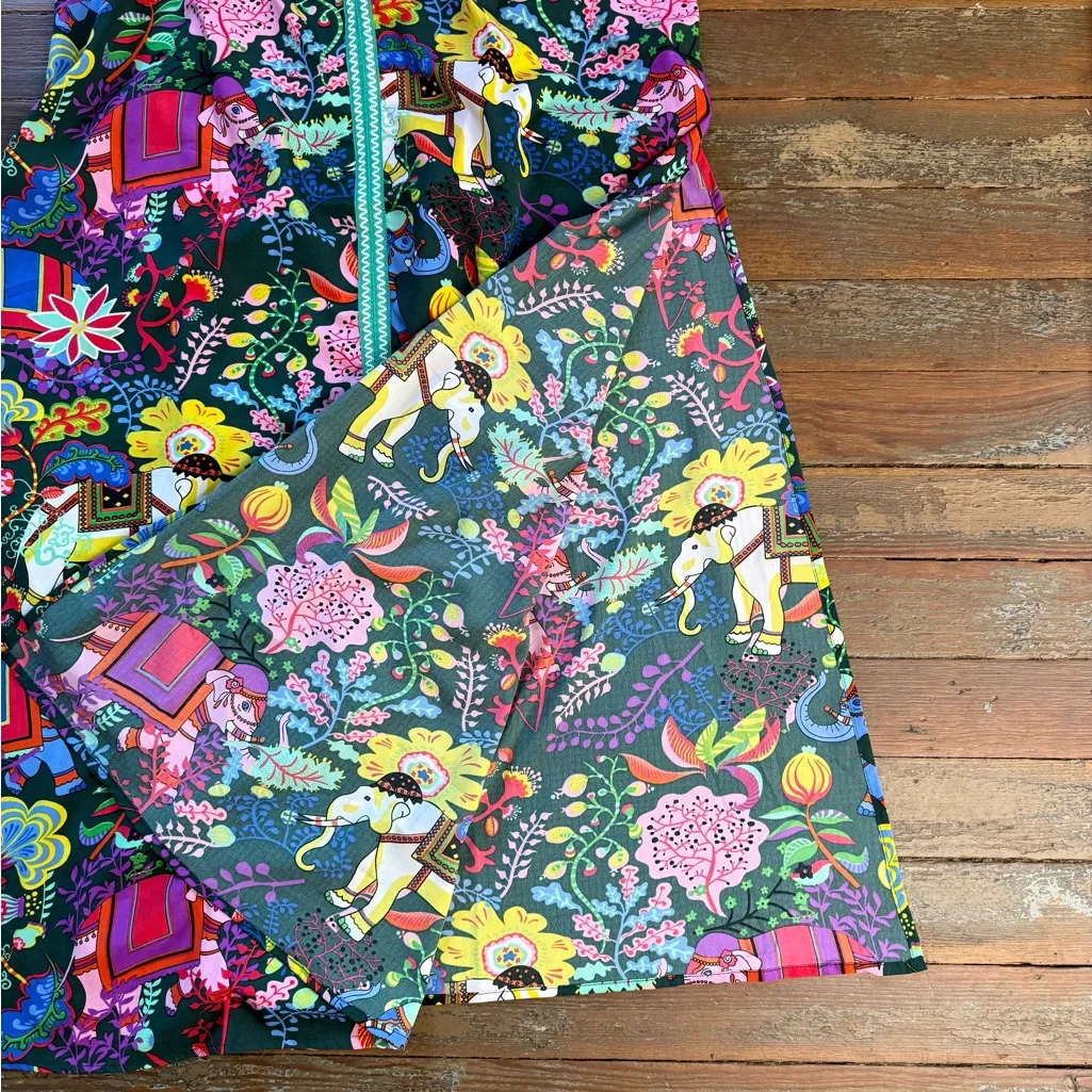 America & Beyond Majestic Nights Vibrant Multicolor Maxi Dress ~ Size Large 💛🍄 Black - Image 9