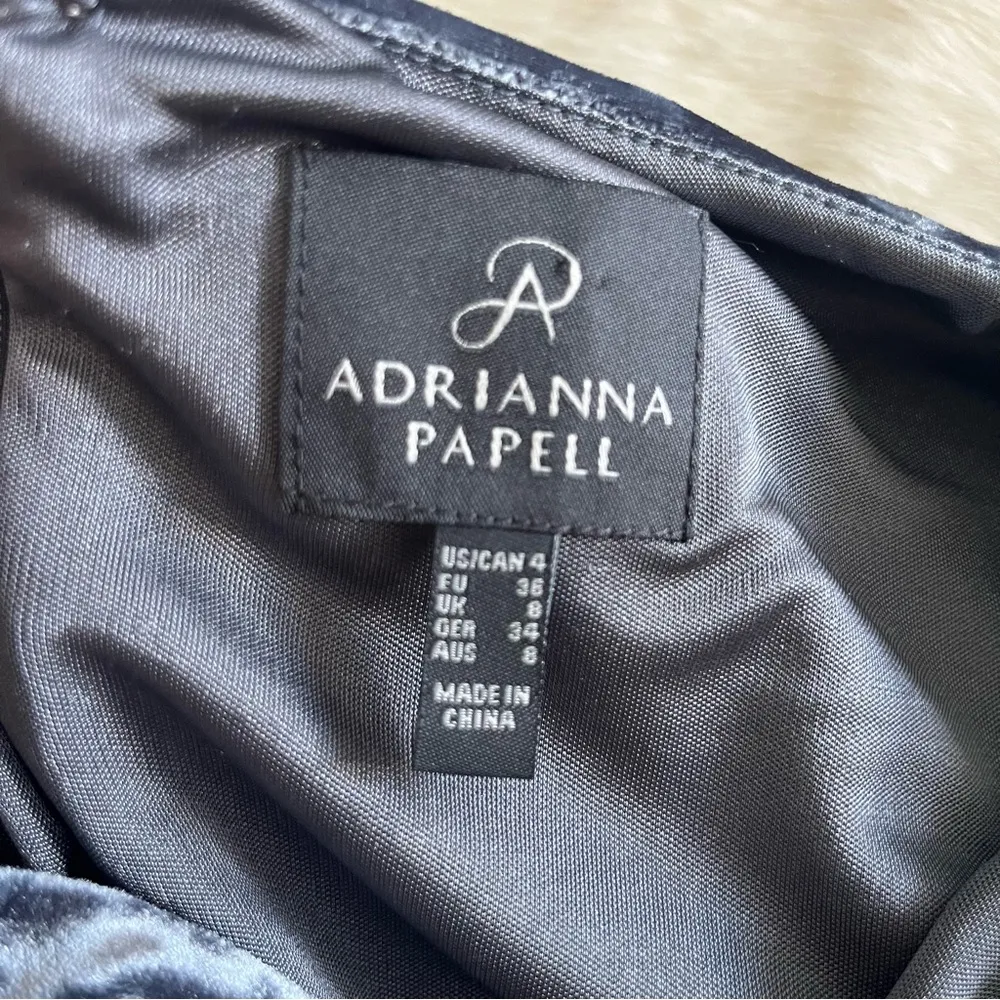 Adrianna Papell Crushed Velvet Shift Dress - Image 11