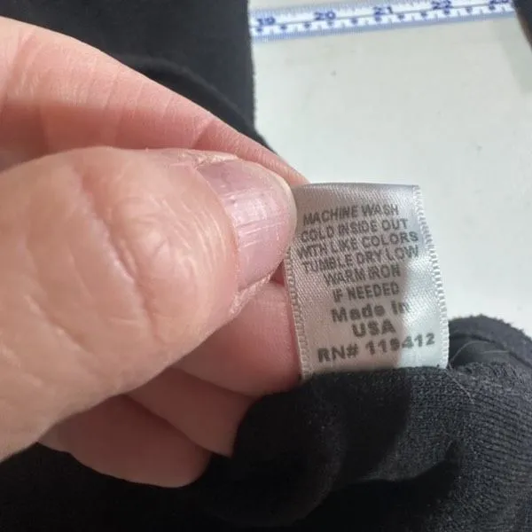 Monrow Supersoft Fleece Raglan Sweatshirt Women's Medium Black Crew Neck Sweater - Image 9