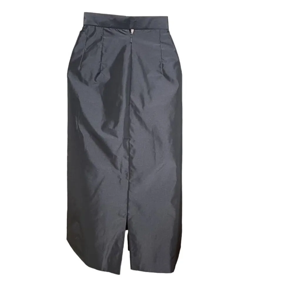 Vintage Watters & Watters Black Straight Pencil Skirt u Size 8 - Image 3