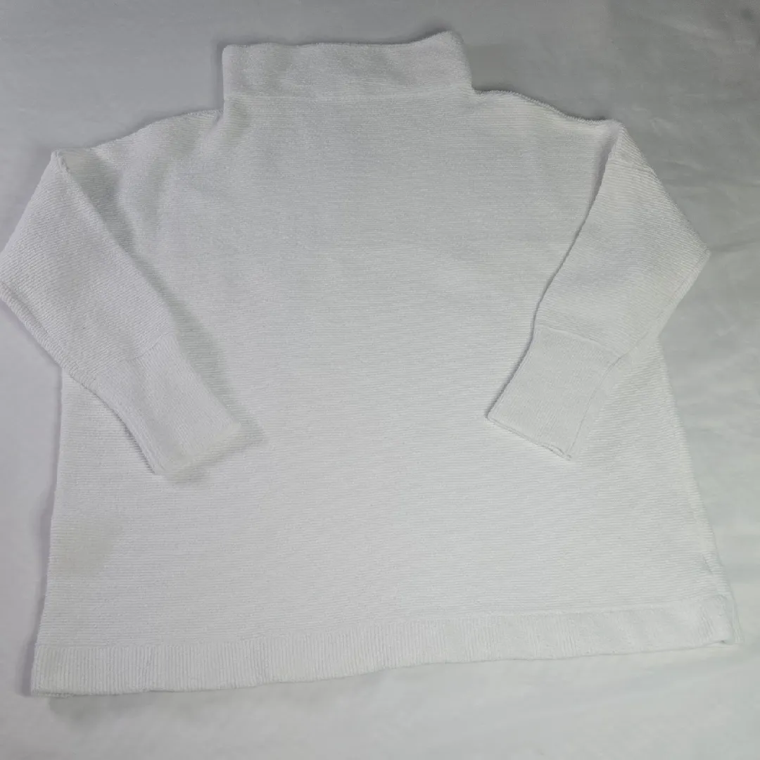 Free People Classic White Turtleneck Sweater - Image 2