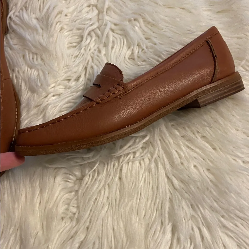 Sperry Women’s Brown Leather Slip-On Loafers size 7.5 BNWOT see all photos - Image 2