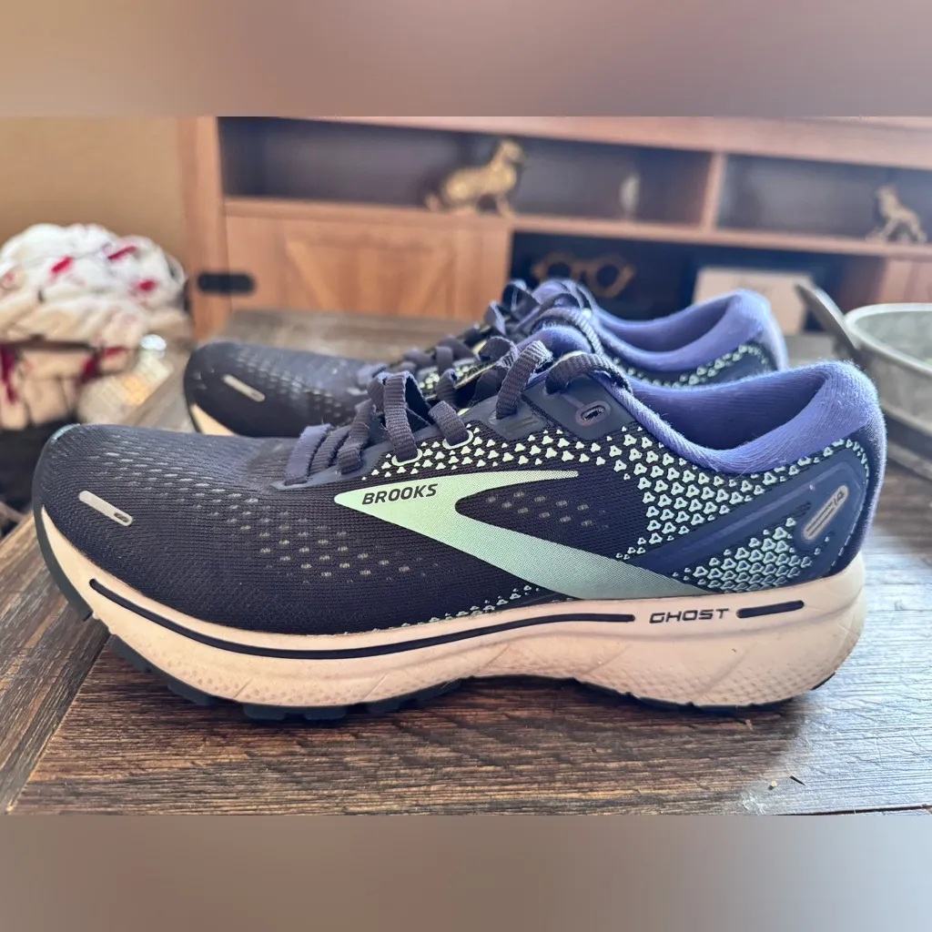 Brooks Ghost 14 Women's Running Shoes Navy/Iris/Yucca Size 7 - Image 3