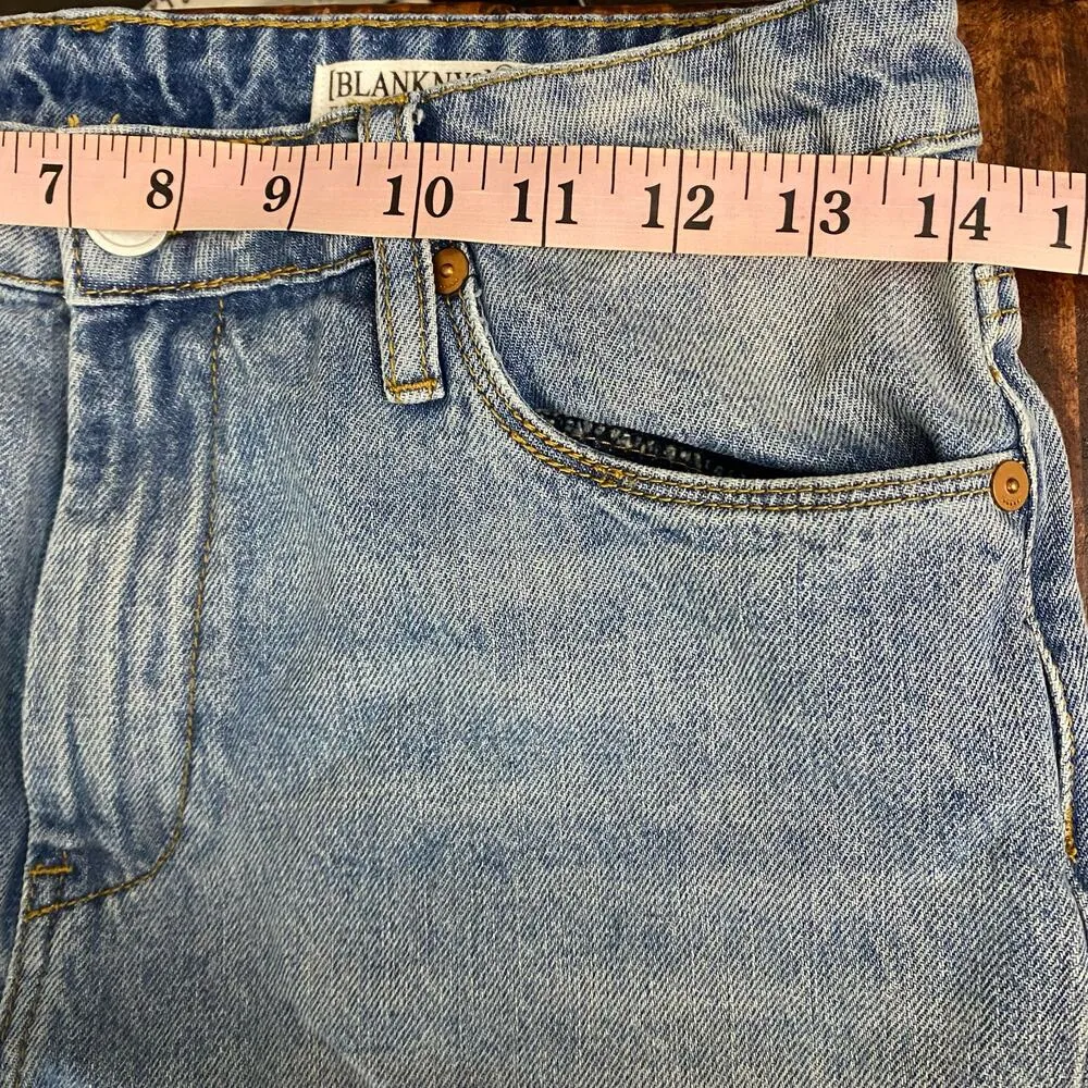 Blank NYC Women's Madison Crop Distressed Jeans High Rise Size 27 - Image 9