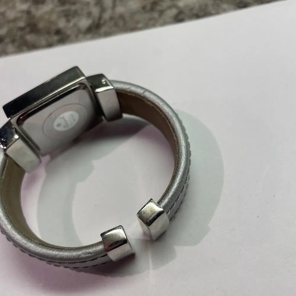 Working Osirock Women’s Wrist Watch Stainless Steel / Grey Leather Band - Image 3