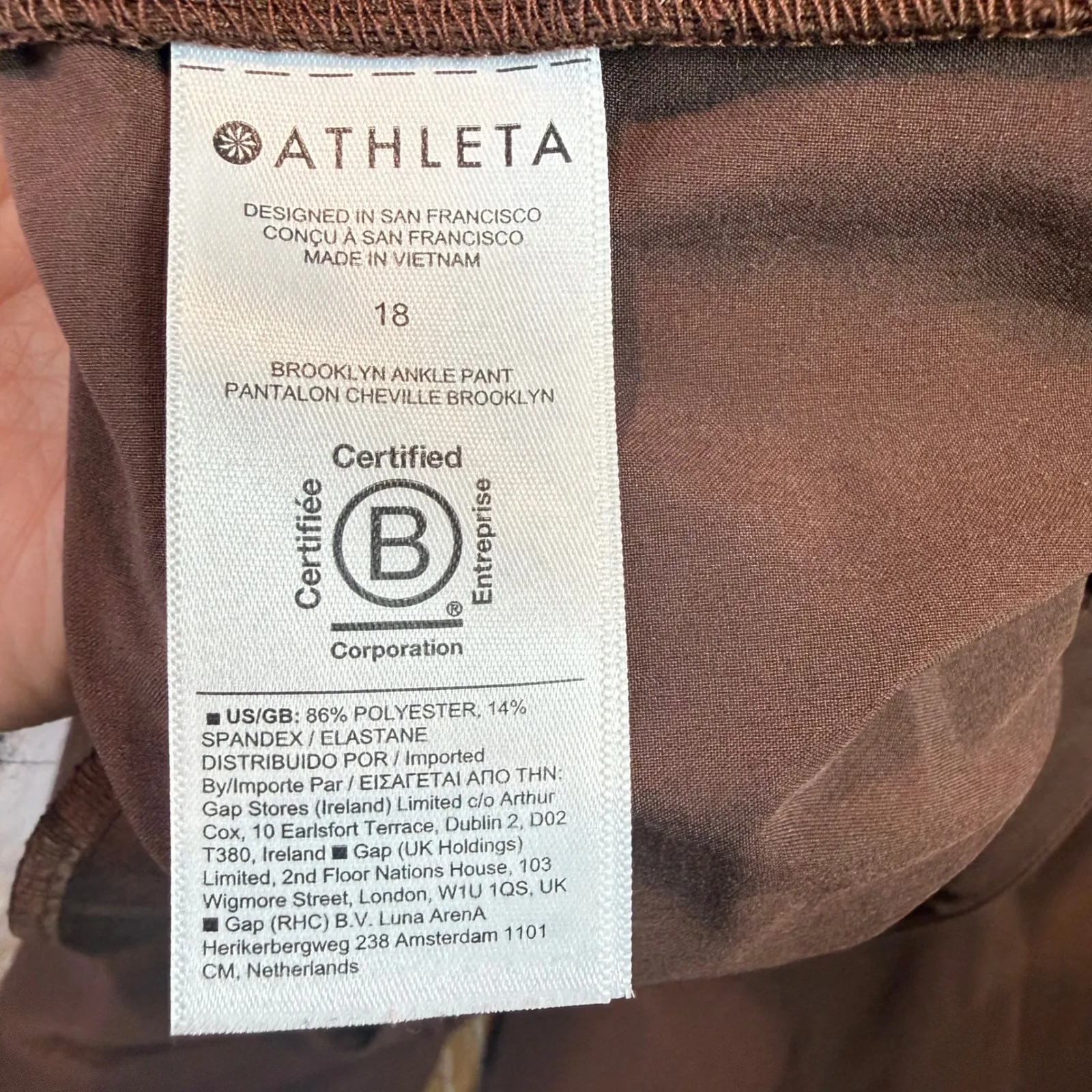 Athleta Brooklyn Ankle Pant Brown Size 18 - Image 7