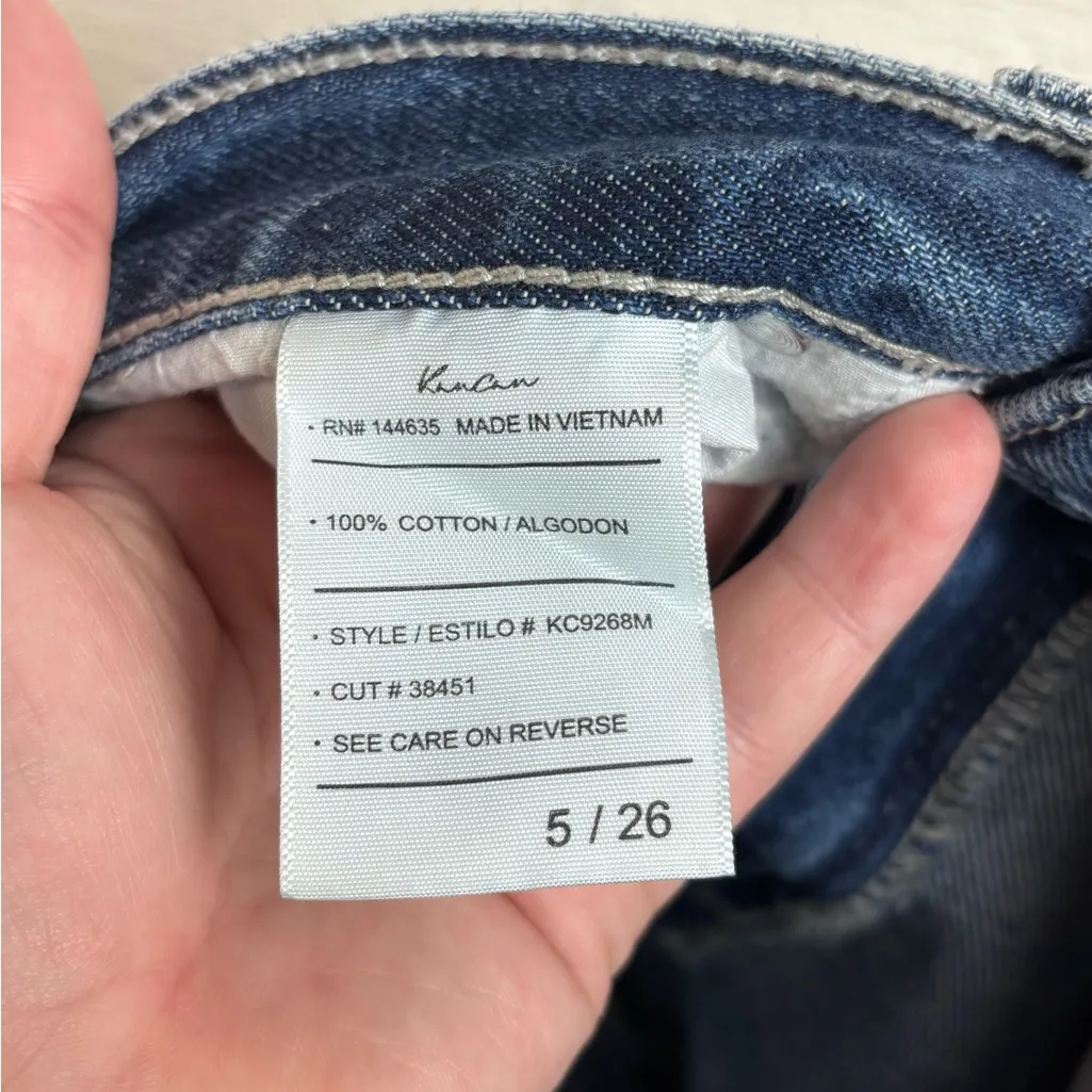 Kancan Woman’s Denim Trendy Chic Preppy High Waisted Short Shorts Size 5 / 26 Blue - Image 6