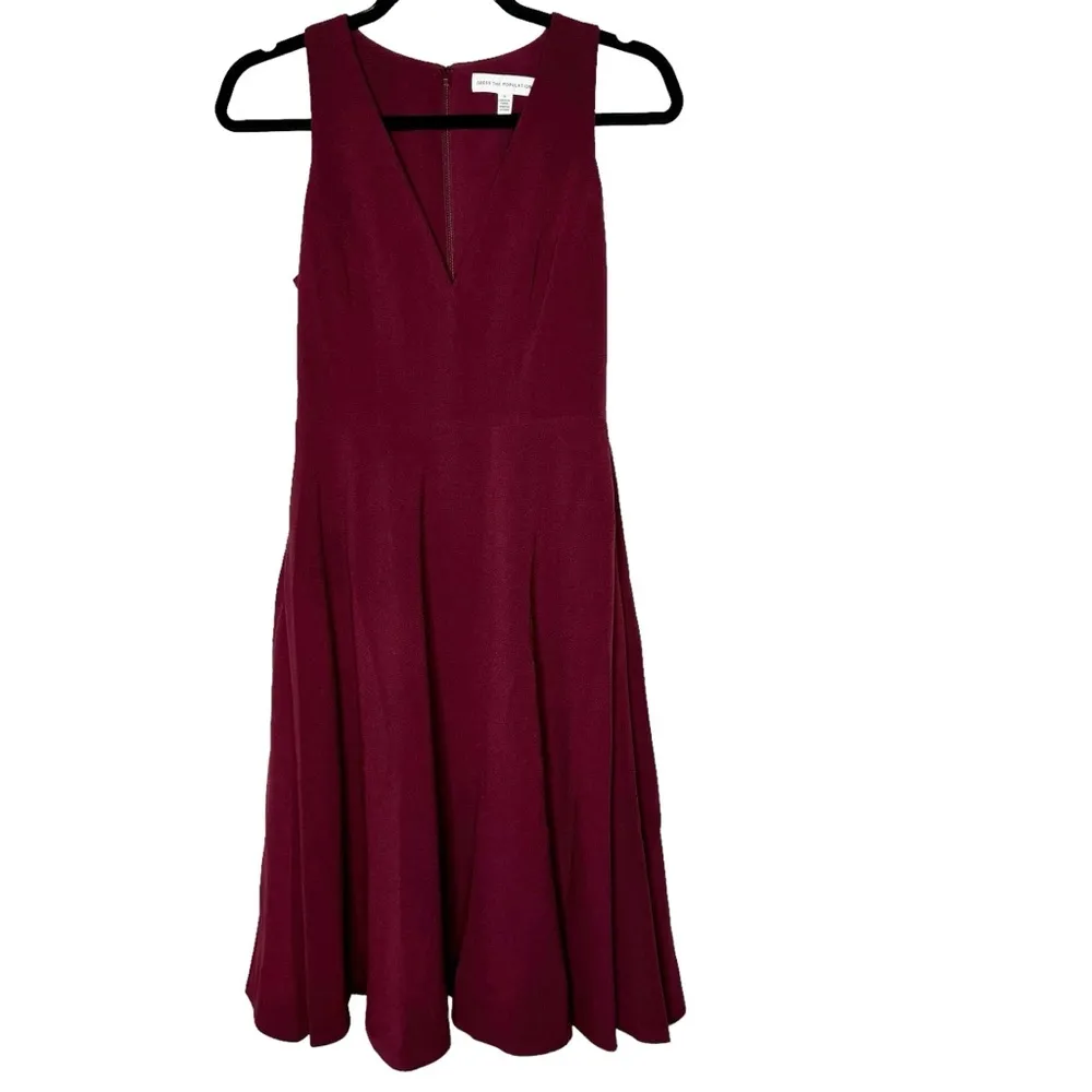 Dress The Population Catalina Dress in Burgundy Small - Image 3