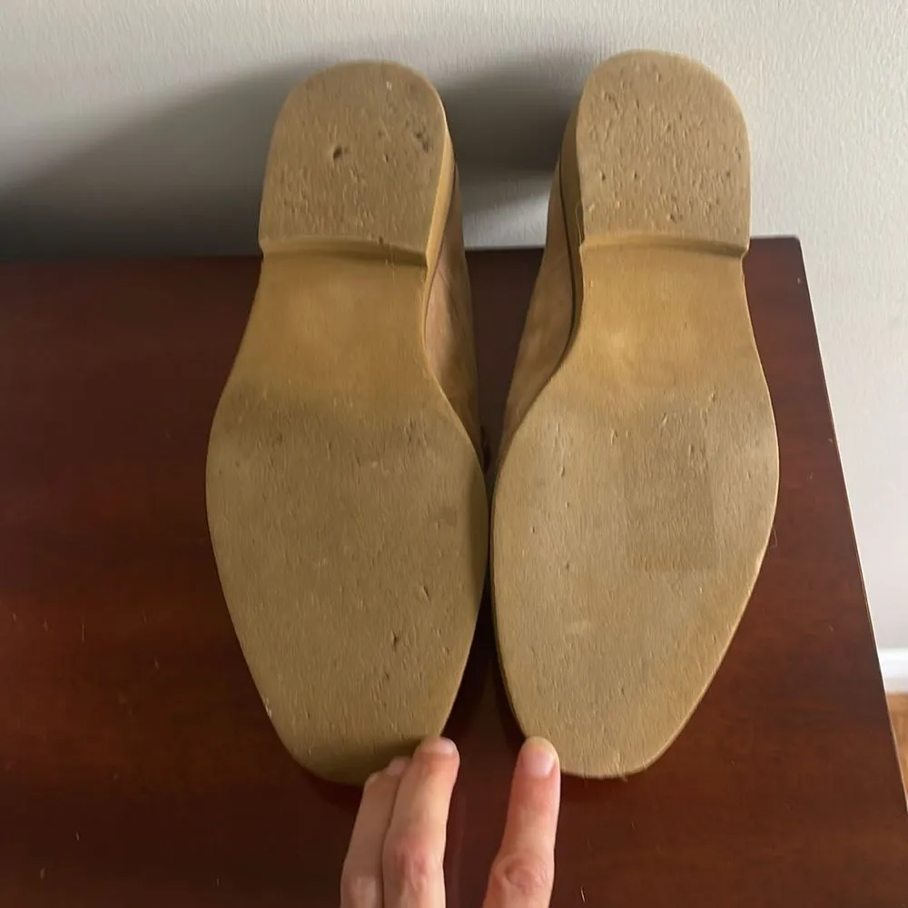 Steve Madden Dominant Suede Lace Up Loafers Sand Tan Size 10 Oxford - Image 6