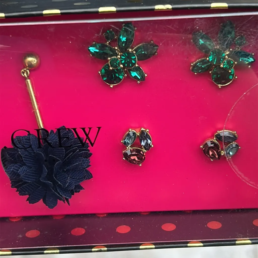 JCrew Set Gift box set of‎ 3 Earrings - Image 2