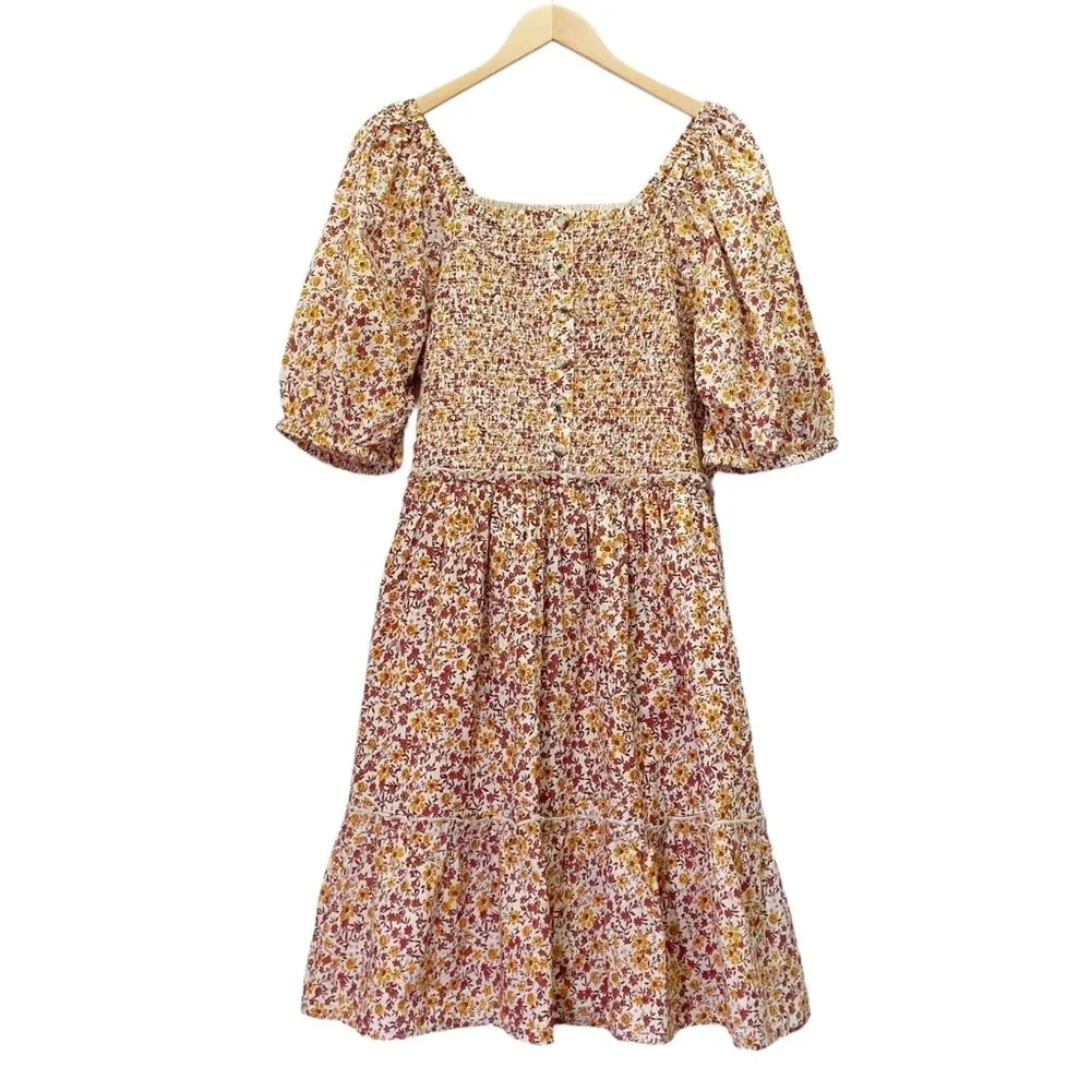 NWT DownEast Kendall Floral Smocked Cotton Dress in Juliet Floral Size XL NEW - Image 3