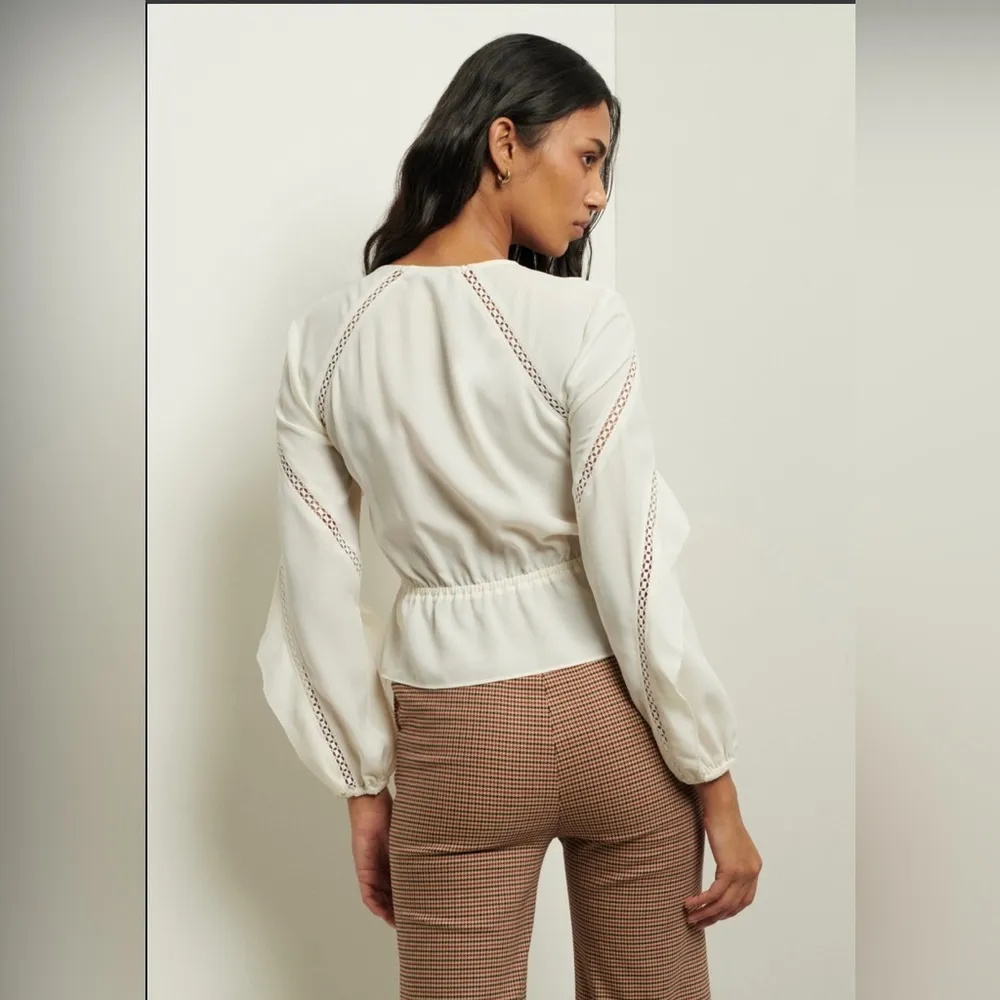 Derek Lam 10 Crosby Freiya Ruffle Blouse in Ivory - Image 2