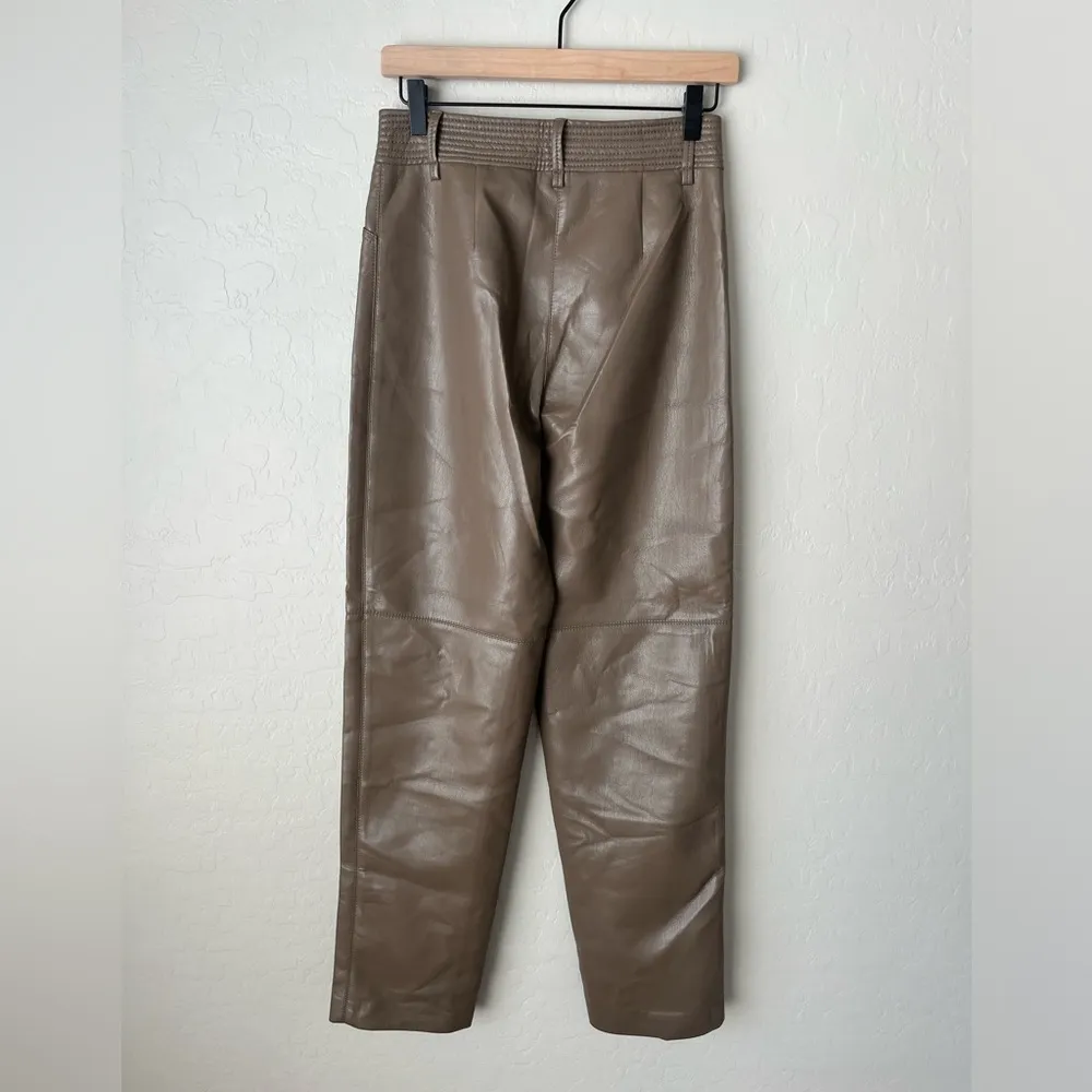 Aritizia Wilfred faux leather high rise pants 6 - Image 7