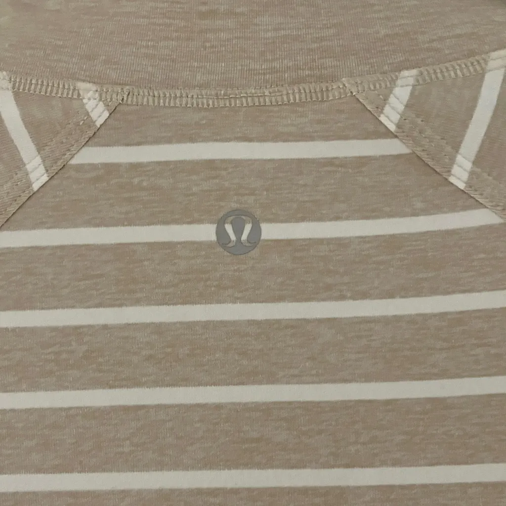 Lululemon Define Asana Striped Beige and White Jacket - Image 4