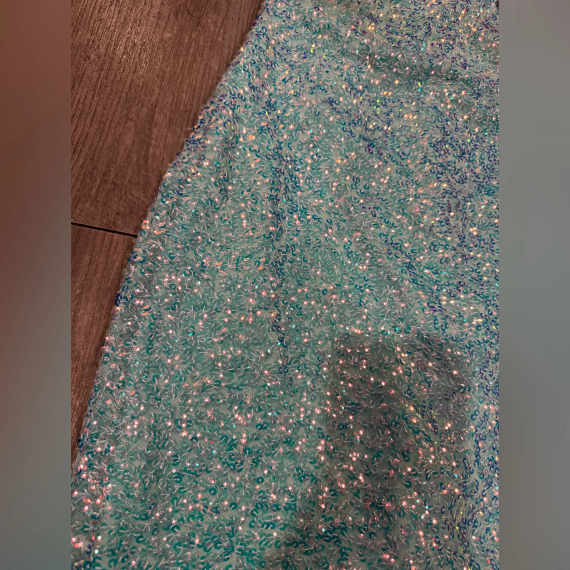 Jump Light Blue Sequin Mini Dress - Image 7