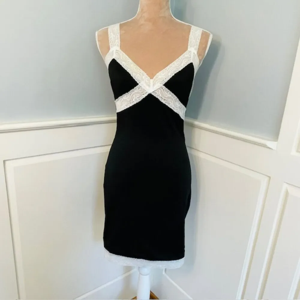 Tiger Mist Bodycon Lingerie Coquette Slip Dress Lace Size Medium - Image 2