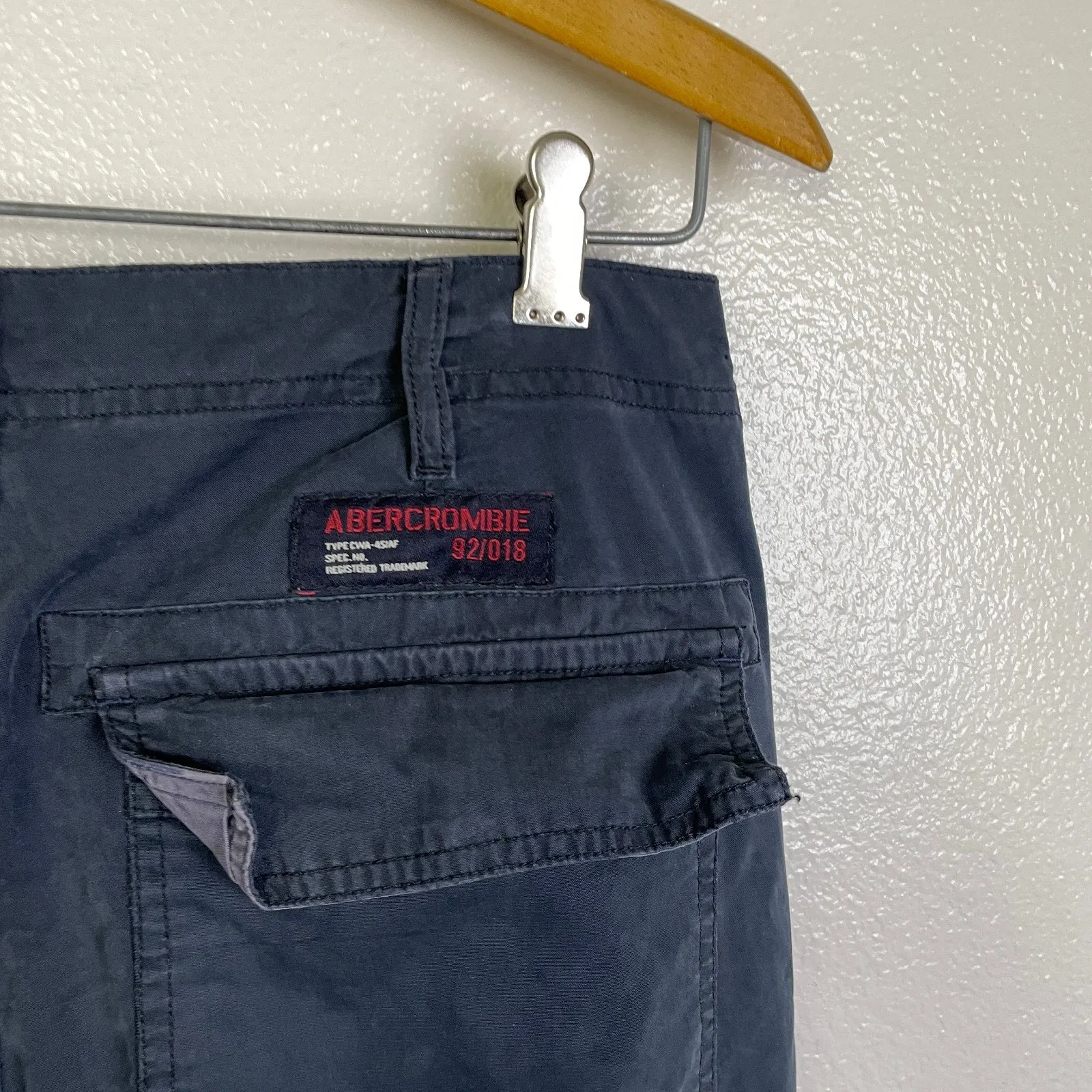 Abercrombie & Fitch Cargo Pants Womens Size 2 Blue Straight Convertible Y2K - Image 11