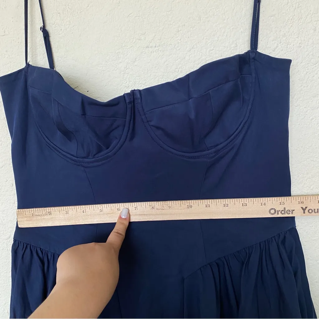 HOUSE OF CB 'Samaria' French Navy Corset Sundress NWOT‎ size XL - Image 6