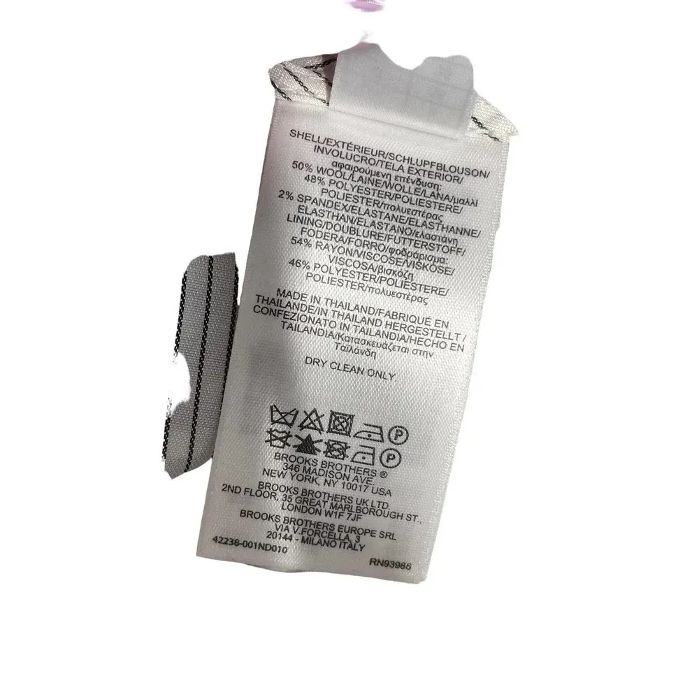 Brooks Brothers Red Fleece Checked Wool Blend‎ Ruffle Skirt Size 2 - Image 11