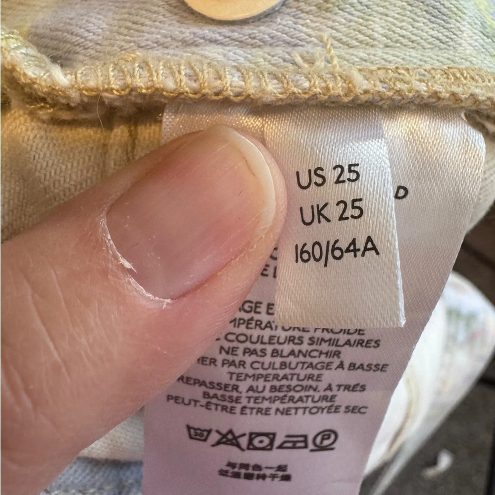 Pilcro Anthropologie Cut Off Denim Short Overalls Womens 25 Pastel Beachy Jean - Image 9